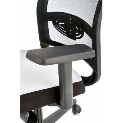 GULIETTA fotel gabinetowy, oparcie - siatka, siedzisko - czarny / popielaty - ERF8078