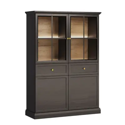 Witryna Lucca W4D2S czarny grafit